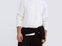 Лонгслив из хлопка, Белый