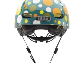 Nutcase Шлем защитный Nutcase Street Polka Face, цвет Синий-Оранжевый, ростовка S