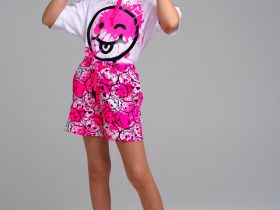 Панама текстильная для девочек