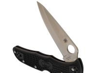Складной нож Endura 4 - Spyderco C10PBK, сталь VG-10 Satin Plain, рукоять термопластик FRN, чёрный