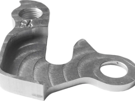 Держатель заднего переключателя "петух" Meta №84 фрезерованный (серебристый)