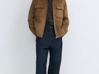 Куртка-рубашка из искусственной замши, Желтый