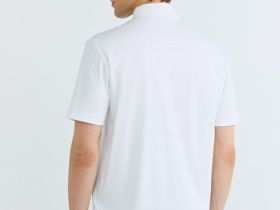 Поло из мерсеризованного хлопка, Белый