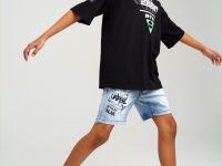 Шорты текстильные джинсовые для мальчиков