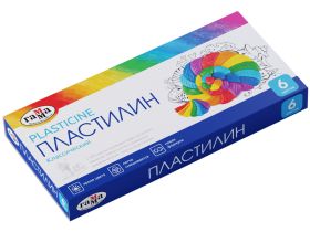 Набор пластилина Гамма "Классический", 6 цветов, 120 г, со стеком, картон