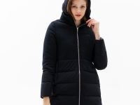 Женское стеганое пальто Lacoste со съемным капюшоном