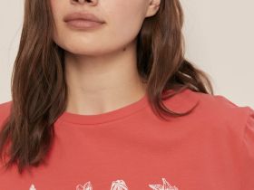 Футболка свободного силуэта с принтом