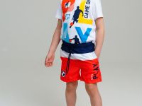 Шорты текстильные плавательные для мальчиков, средней длины