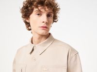 Мужская хлопковая рубашка Lacoste с карманами