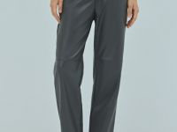 Брюки из искусственной кожи, Серый