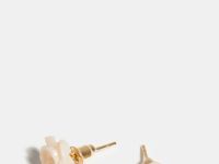 Серьги пусеты из натуральной ракушки