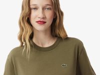 Женская футболка Lacoste свободного кроя из мягкого хлопка