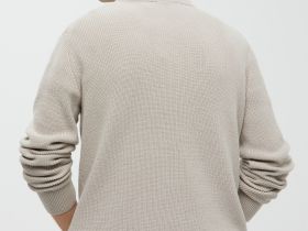 Джемпер из хлопка прямого кроя