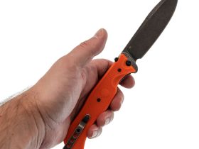 Складной нож НОКС Офицерский С3, сталь D2, рукоять пластик, оранжевый