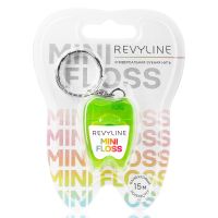 Зубная нить вощеная Revyline floss mini, полиэстер с бамбуковым углем, 15 м, салатовая