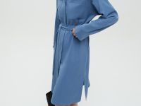 Платье сафари с нагрудными карманами и поясом