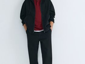 Джинсовая куртка на молнии с капюшоном, Серый