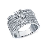 Серебряное кольцо с фианитами