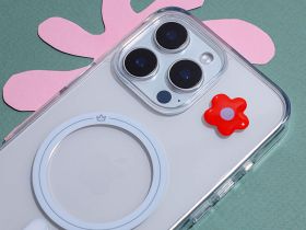 Наклейка VLP 3D красный цветок