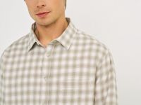 Рубашка в клетку, Бежевый
