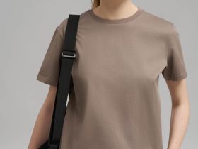 Футболка прямого кроя из мерсеризованного хлопка