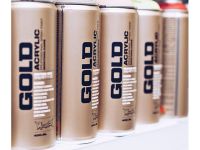 Краска для граффити Montana "Gold" 400 мл в аэрозоли, 100% желтая