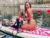 Надувная доска для SUP-бординга FUNWATER New Tiki Pink 11