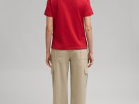 Футболка прямого кроя из мерсеризованного хлопка