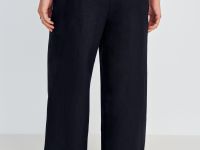 Брюки прямого кроя изо льна