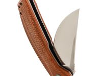 Складной нож Petrified Fish DeepSea PFP05BRMS, сталь K110, рукоять Micarta Brown