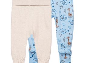 Ползунки детские трикотажные для мальчиков, 2 шт в комплекте