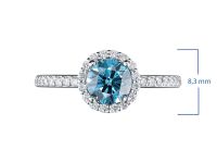 Кольцо из белого золота э0912кц04211033_blue