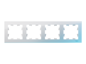 Рамка 4-постовая AtlasDesign Classic, белый