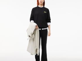 Флисовый свитшот Lacoste унисекс