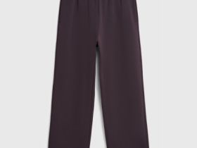 Широкие трикотажные брюки Wide leg, Фиолетовый