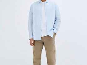 Джоггеры из твила, Бежевый