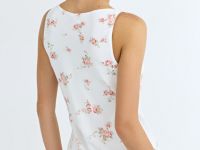 Платье из шифона с принтом и драпировкой, Белый