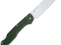 Складной кухонный нож Ontario Camp Plus Santoku, сталь AUS-8, рукоять зелёный GFN