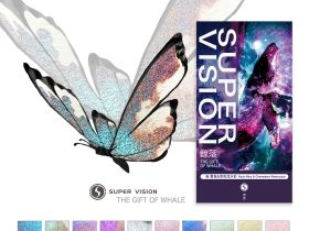 Набор акварели Super Vision "The gift of whale", перламутры и хамелеоны, 10 цв*8 мл туба в картонной