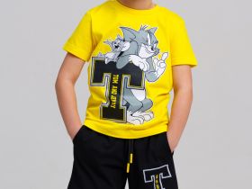 Комплект трикотажный для мальчиков: фуфайка (футболка), шорты