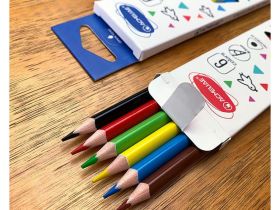 Набор карандашей цветных трехгранных Acmeliae 6 цв. в картонном футляре