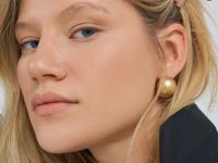 Серьги с эффектом античного золота, Золотой