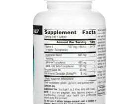 Source Naturals, комплекс Gamma E 400 с токотриенолами, 400 мг, 60 мягких таблеток