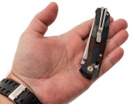 Складной нож SRM Medal 255l-GQ2, сталь 140Cr Laminated, рукоять Damascus G10