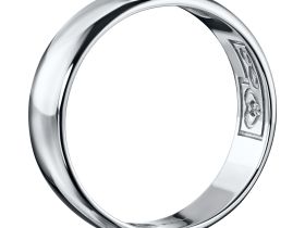 Обручальное кольцо из белого золота э4712кц07200363