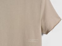Футболка с текстовым принтом, Бежевый
