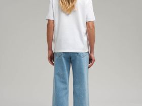 Удлиненная футболка прямого кроя