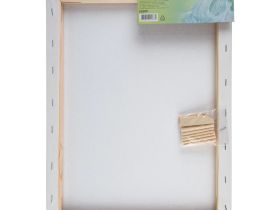 Холст на подрамнике (сосна), 50x70 см, 280 г, 100% хлопок, мелкое зерно, акриловый грунт