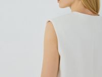 Укороченный жилет, Белый