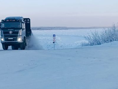 Грузоподъёмность ледовой переправы через Алдан увеличена до 30 тонн